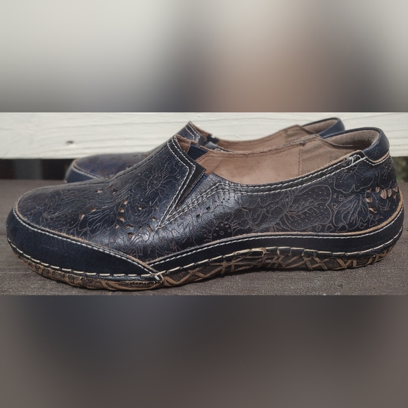 L'Artiste Spring Step Libora Slip On Womens Shoe Size 38 EU 7 US NavyBlue Floral - Picture 3 of 9